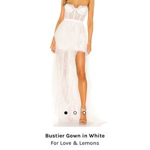 Bustier Gown in White
For Love & Lemons

$348